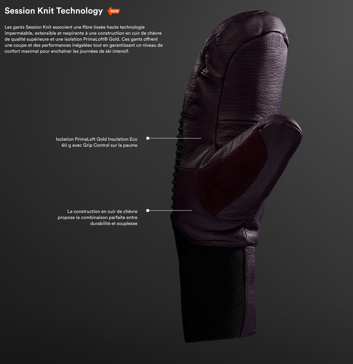 Pr&eacute;sentation des gants Session Knit Black Diamond